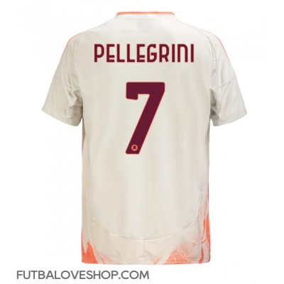 Dres AS Roma Lorenzo Pellegrini #7 Preč 2024-25 Krátky Rukáv Dres AS Roma Lorenzo Pellegrini #7 Preč 2024-25 Krátky Rukáv